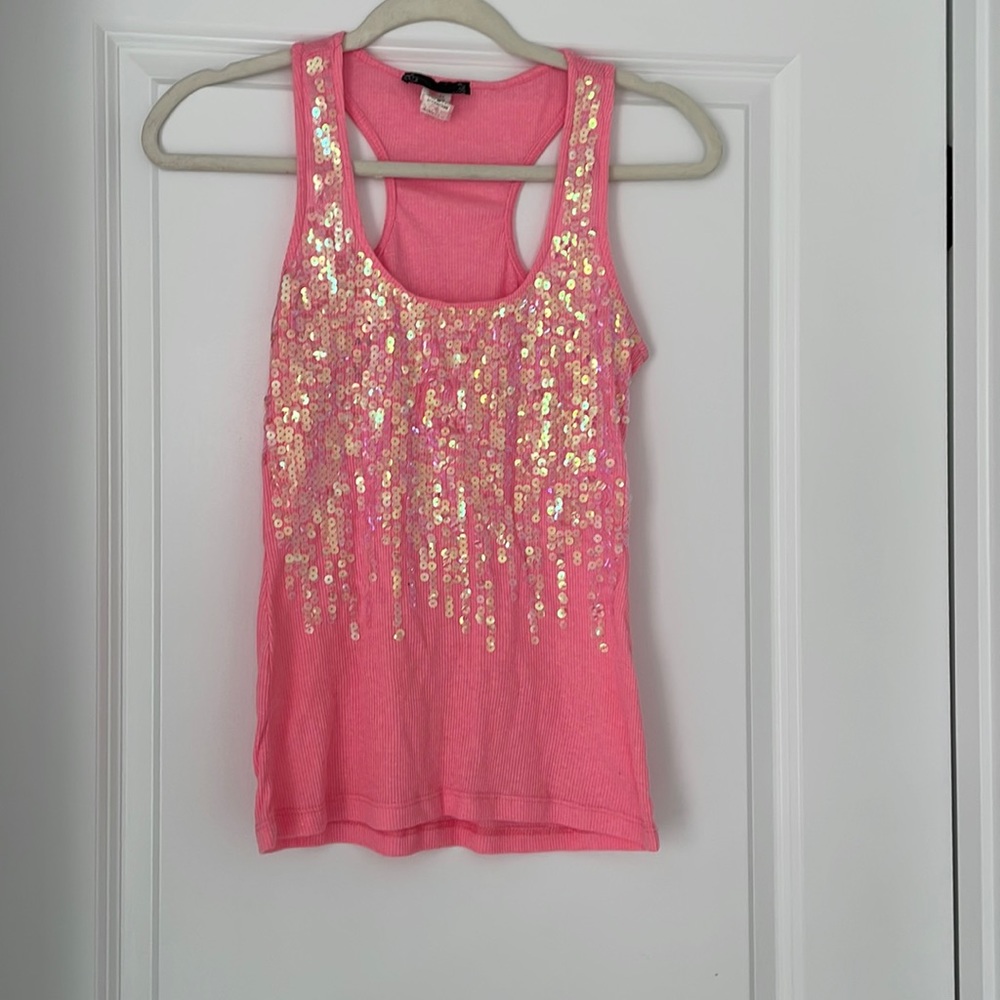 Racer bank sequence tank top